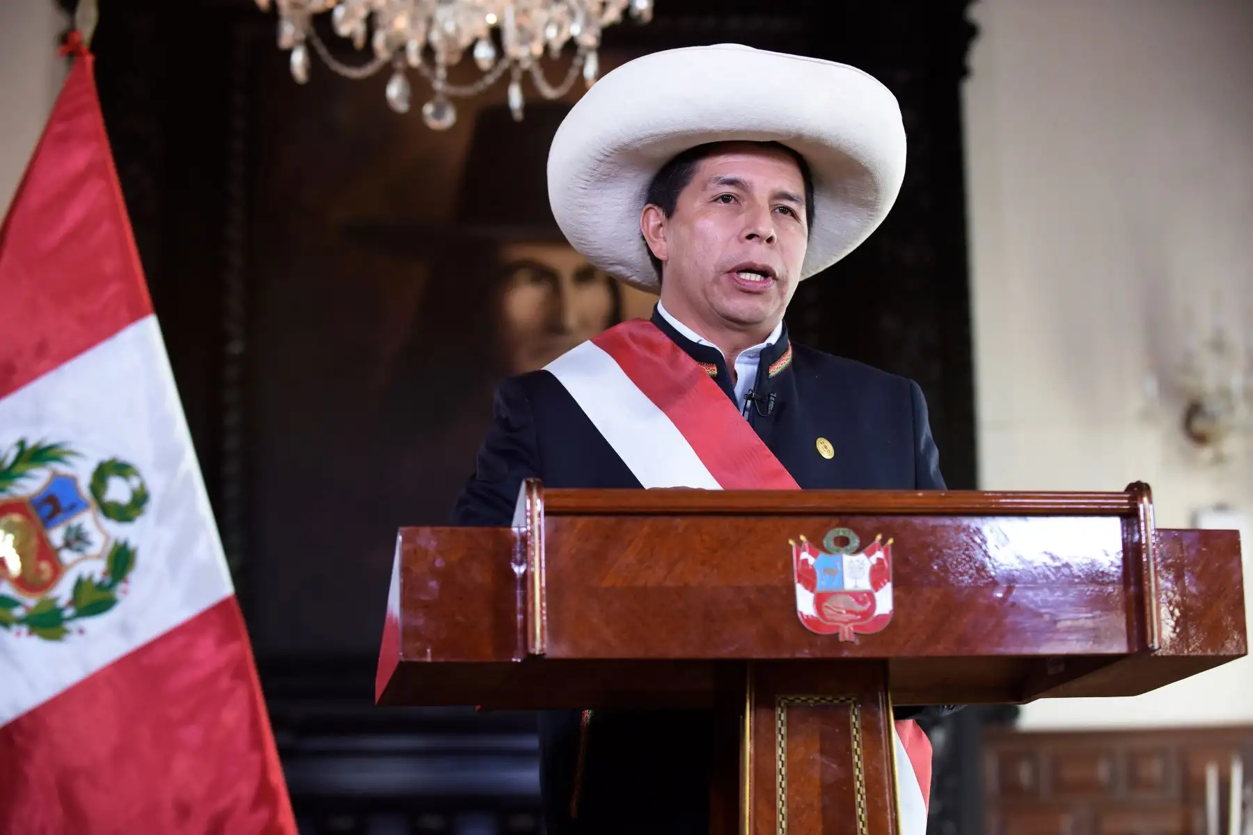 El presidente Pedro Castillo Terrones dirigió hoy un mensaje a la Nación para anunciar que aceptó la renuncia de Guido Bellido Ugarte a la presidencia del Consejo de Ministros. Foto: ANDINA/Prensa Presidencia