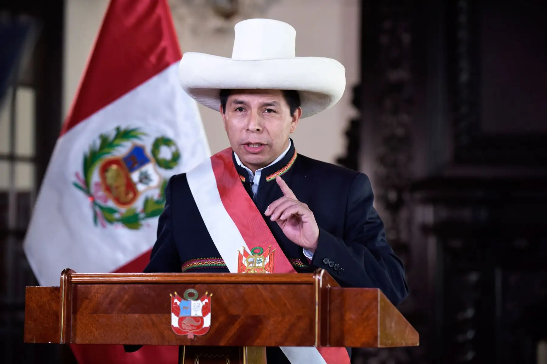 El presidente Pedro Castillo Terrones dirigió hoy un mensaje a la Nación para anunciar que aceptó la renuncia de Guido Bellido Ugarte a la presidencia del Consejo de Ministros. Foto: ANDINA/Prensa Presidencia