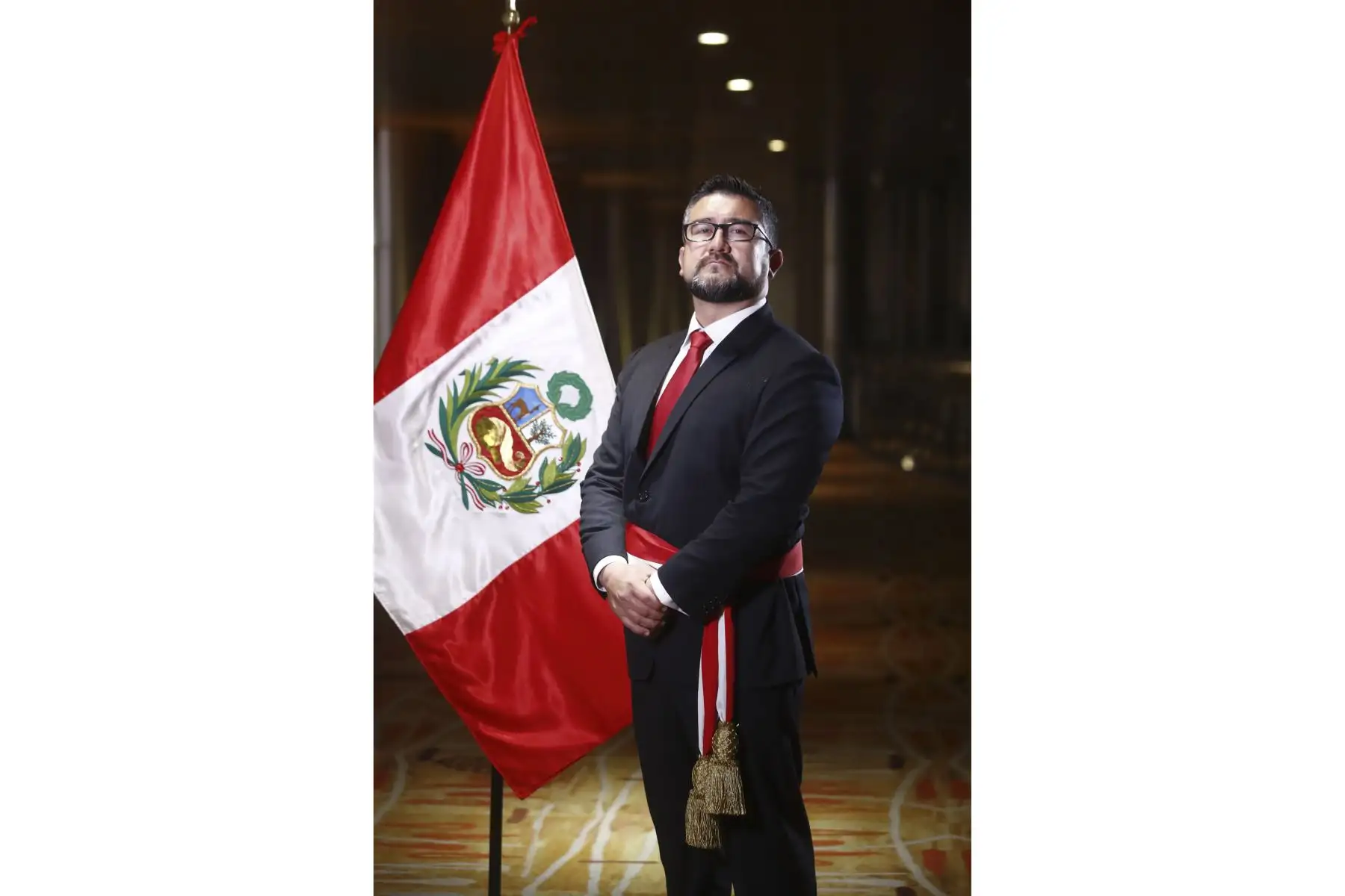 Geiner Alvarado fue ratificado como ministro de Vivienda, Construcción y Saneamiento. Foto: ANDINA/Prensa Presidencia.