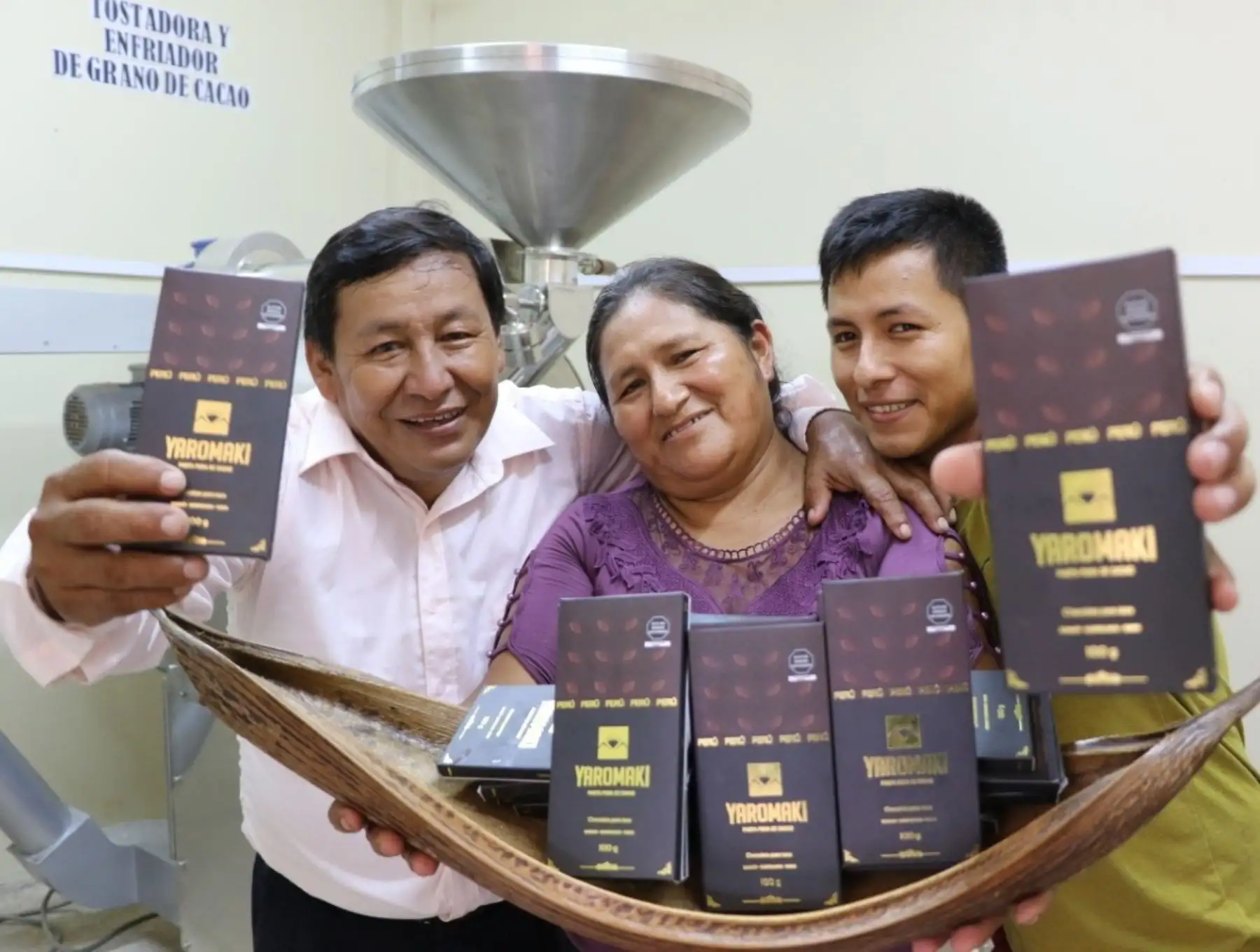 Agricultores de la selva de Puno, Cusco y Madre de Dios innovan con chocolate elaborado a base de pasta de cacao orgánico. ANDINA/Difusión