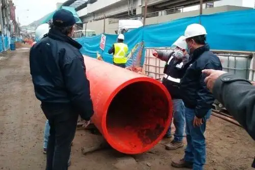 Alertan de posible colapso de colector Canto Grande por fisuras y deformaciones de tubería. Foto: ANDINA/Difusión.