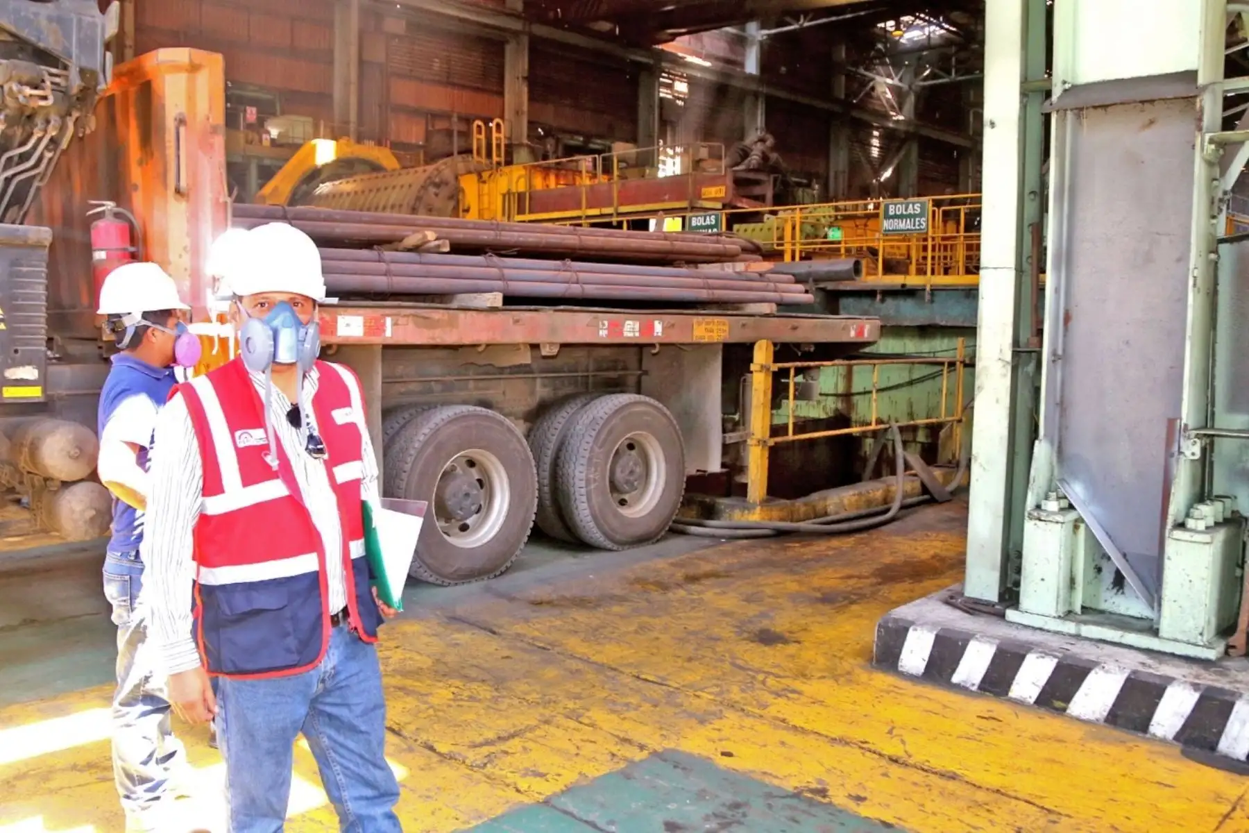 Inspector de Sunafil en las instalaciones de la empresa Shougang. Foto: Cortesía.