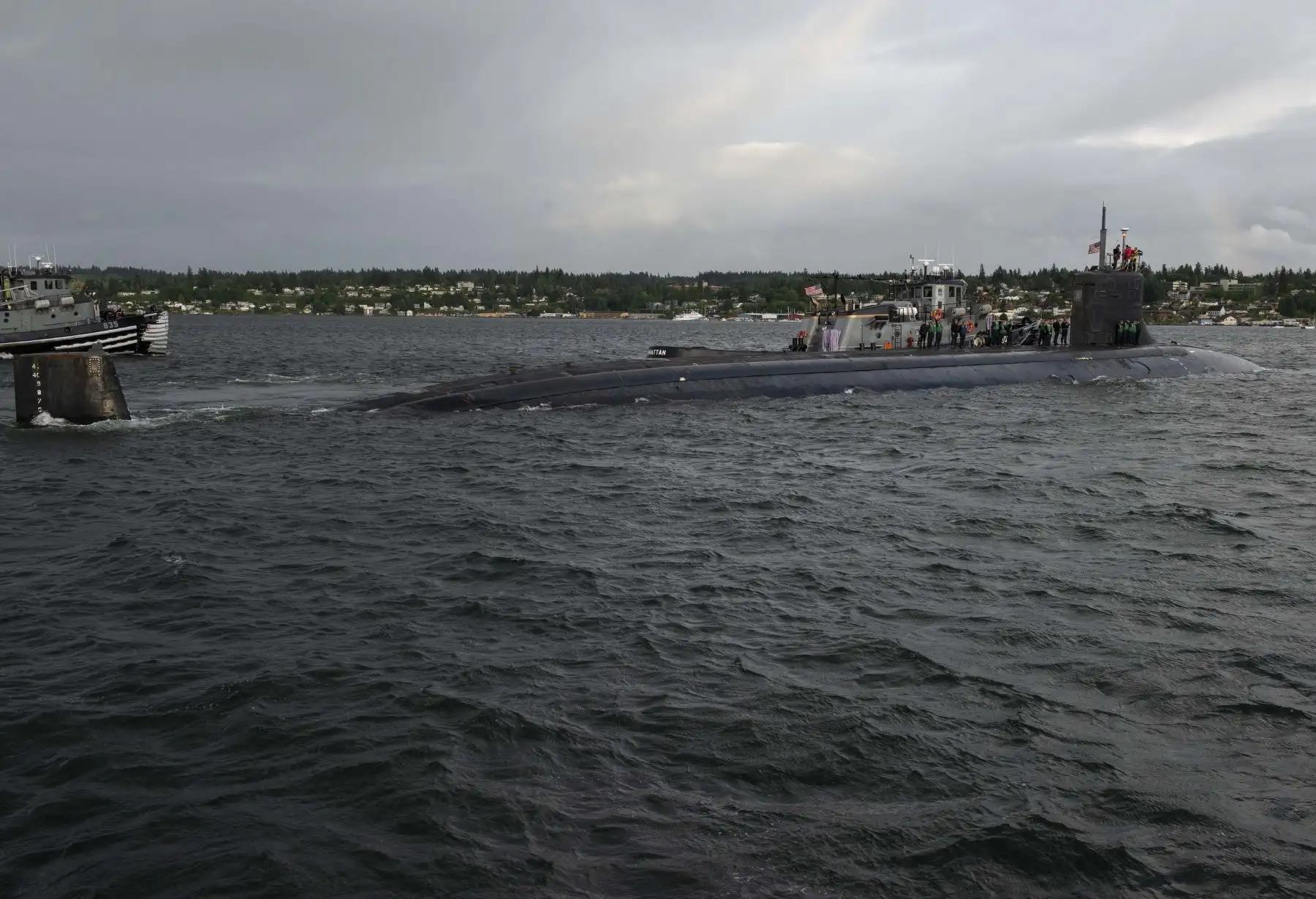 Un submarino nuclear estadounidense resultó dañado después de chocar contra un objeto no identificado mientras operaba bajo el agua en Asia, dijo la Marina de los EE. UU. Foto: AFP