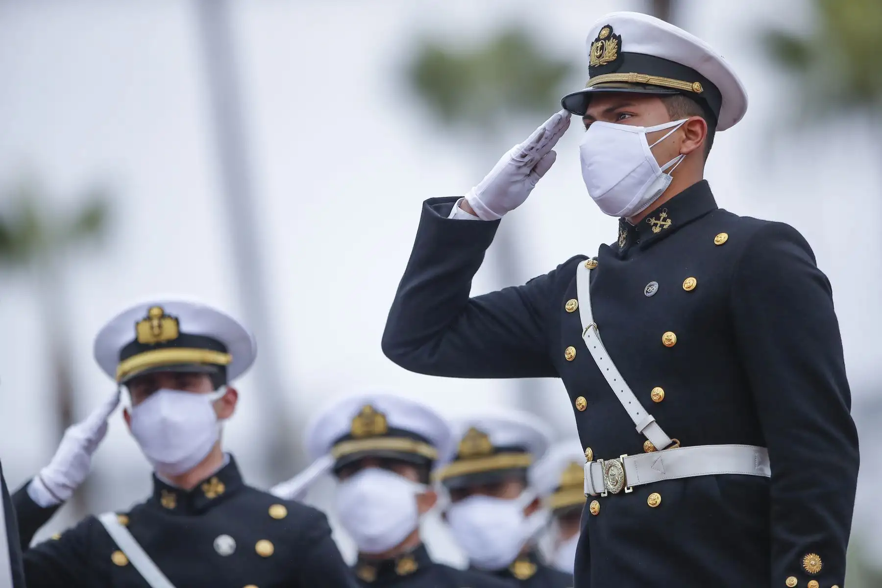 El presidente de la República, Pedro Castillo, participa en la ceremonia por el bicentenario de la Marina de Guerra del Perú y el 142 aniversario del glorioso Combate Naval de Angamos. Foto: ANDINA/ Prensa Presidencia