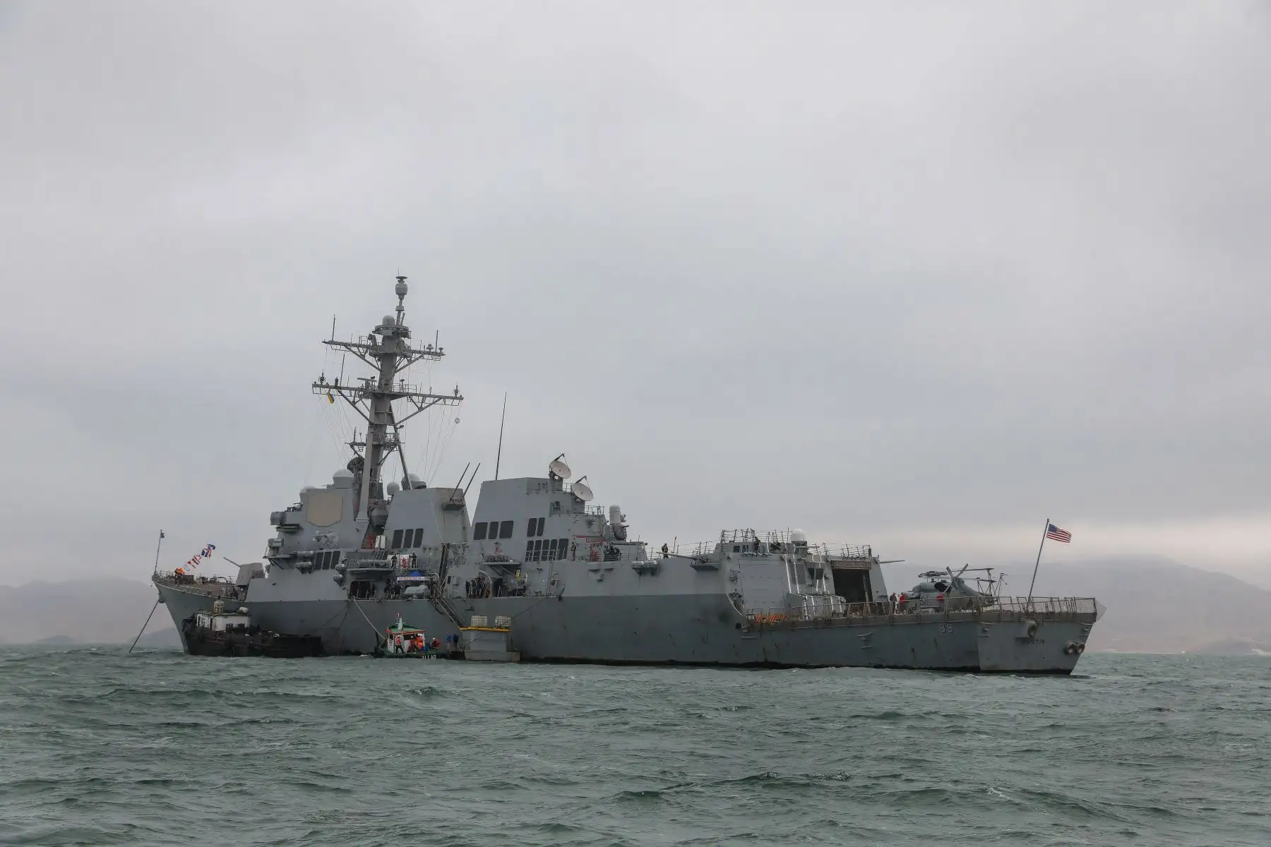 El USS Mustin fue bautizado así en honor a la familia Mustin que ha dedicado más de un siglo de servicio a la Marina de los Estados Unidos. 
Foto: ANDINA/Andrés Valle