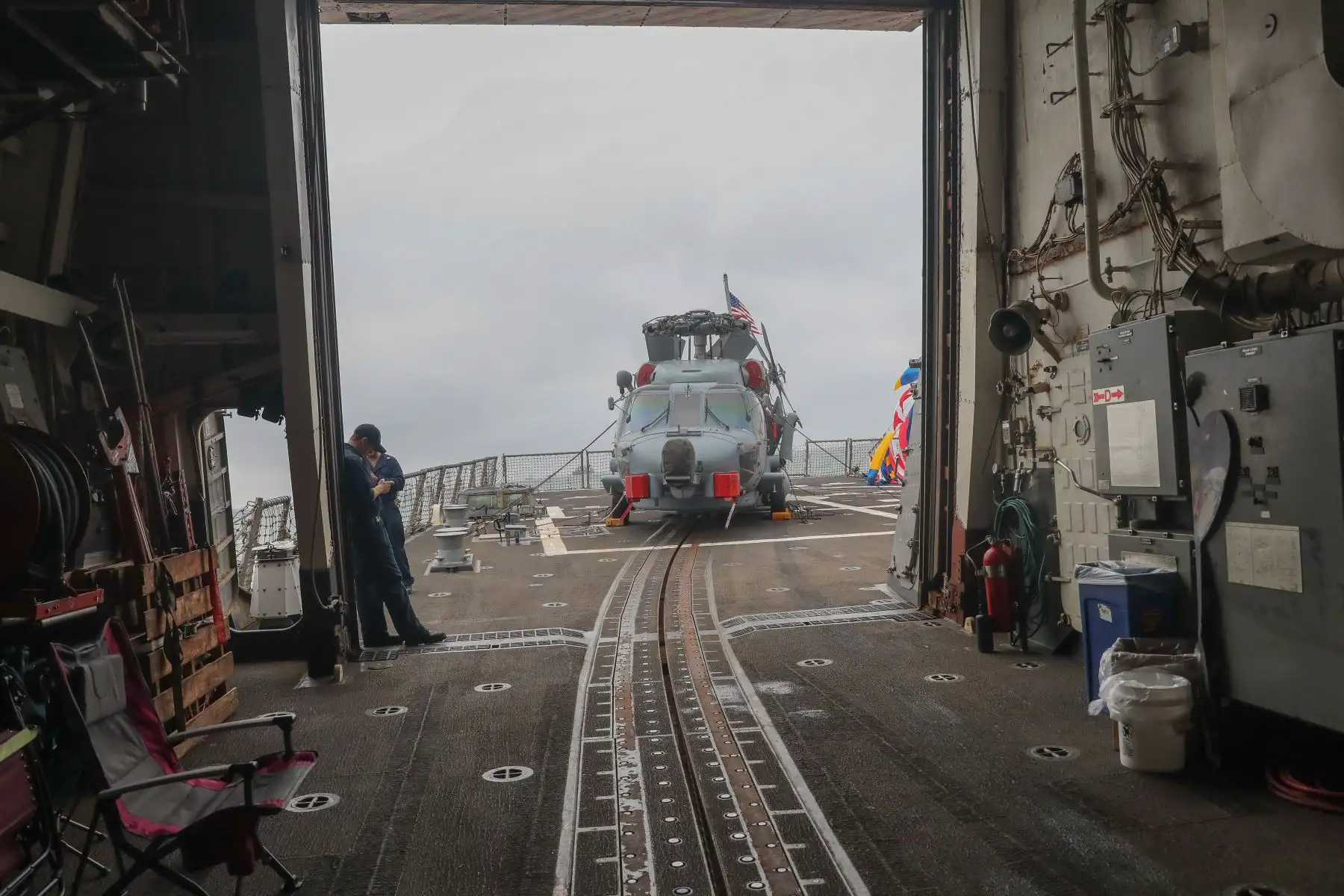 Visita al buque UUS Mustin, nave de la marina de los Estados Unidos que participa en 
ejercicio multinacional UNITAS LXII-2021, que se lleva a cabo este año en el Perú. 
Foto: ANDINA/Andrés Valle