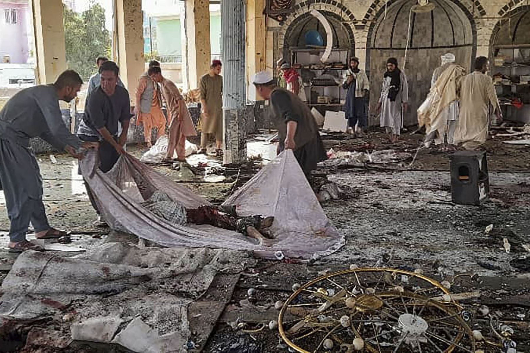 Según informaciones "preliminares", la explosión fue obra de un kamikaze. Foto: AFP