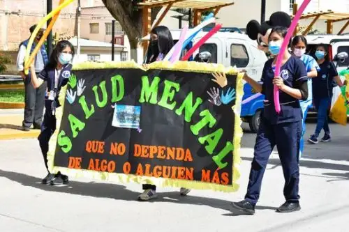 Movilización ciudadana por la salud mental en la región Huánuco. ANDINA/Difusión