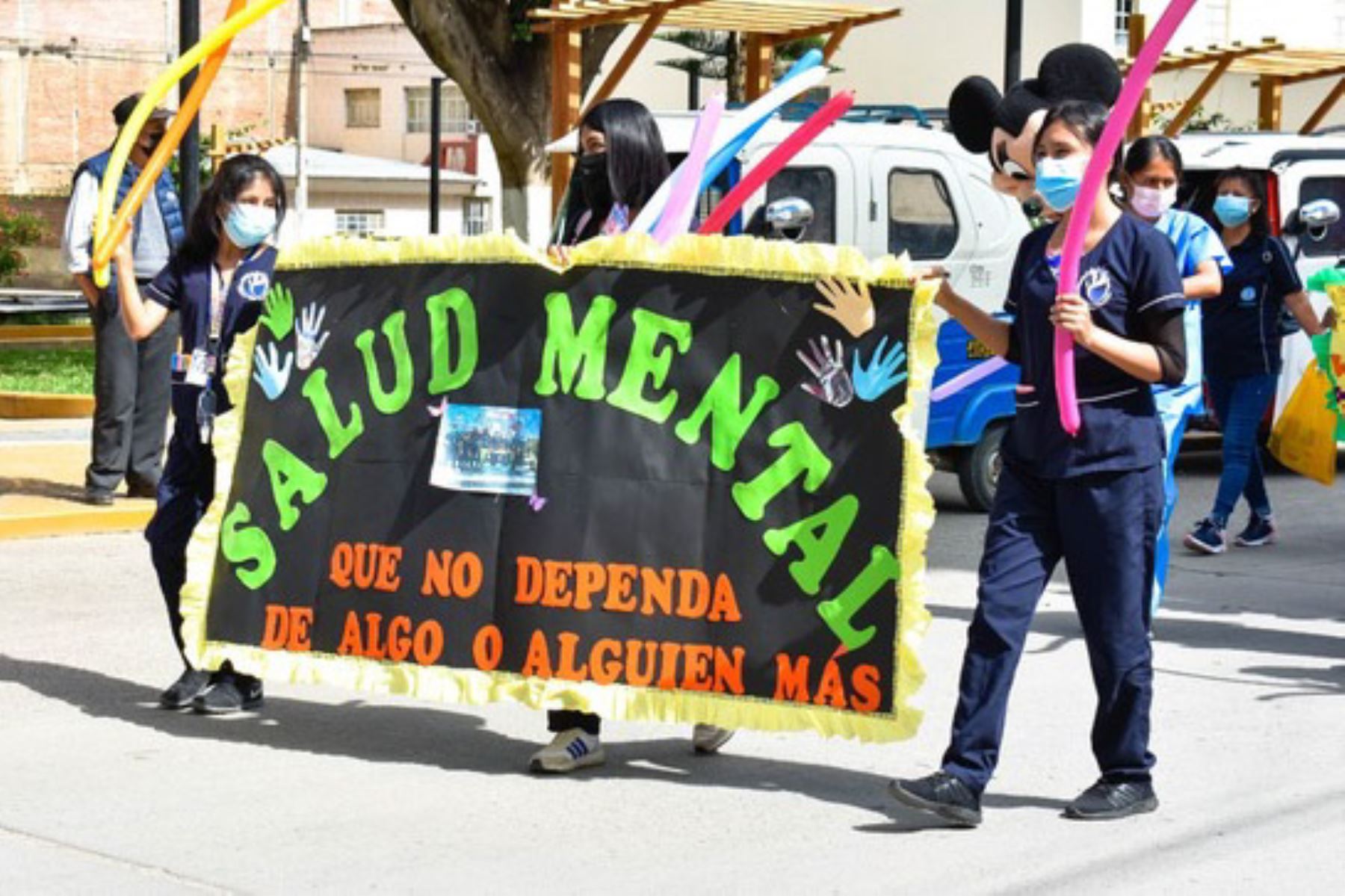 Movilización ciudadana por la salud mental en la región Huánuco. ANDINA/Difusión