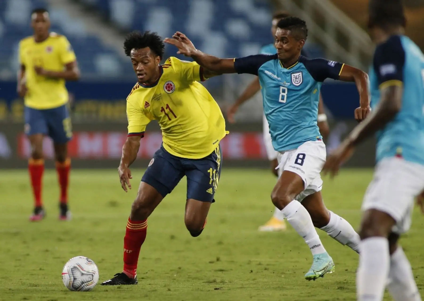 Juan Guillermo Cuadrado cree que Colombia se jugará una final ante Ecuador