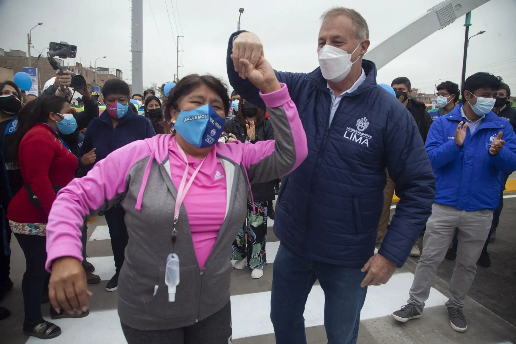 La Municipalidad de Lima, entrega a los vecinos de San Martín de Porres y Carmen de la Legua-Reynoso el nuevo puente Fernando Belaúnde Terry.  Foto: ANDINA/ Municipalidad de Lima