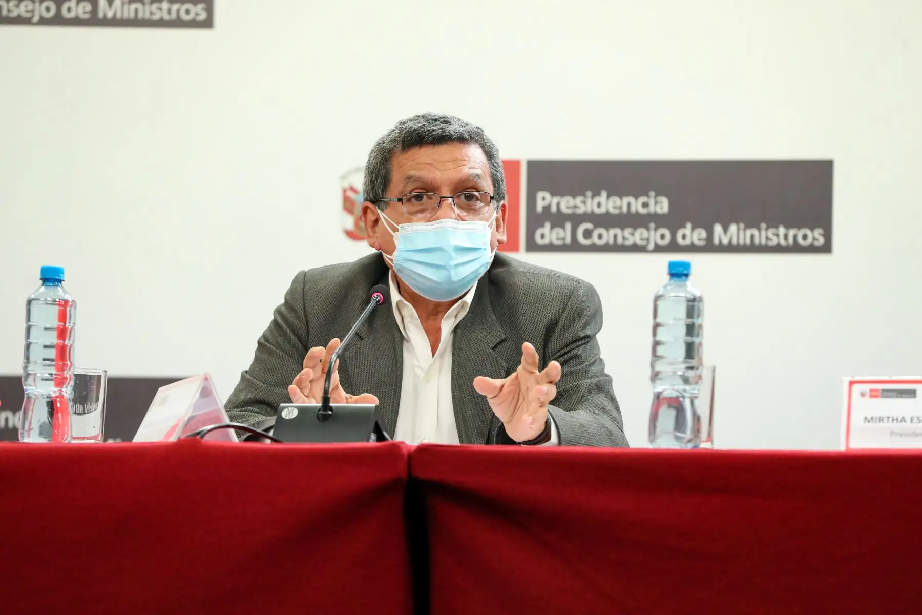 La jefa de Gabinete Ministerial, Mirtha Vásquez, junto a ministros de Estado, informaron a la ciudadanía sobre medidas adoptadas y acciones articuladas en el Consejo de Ministros para atender las necesidades urgentes de la población.