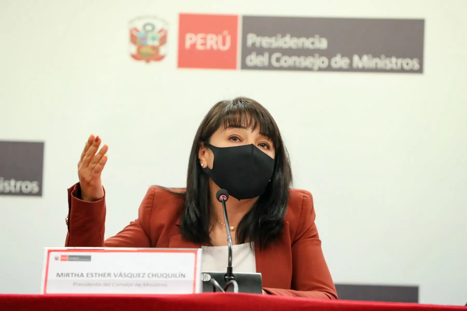 La jefa de Gabinete Ministerial, Mirtha Vásquez, junto a ministros de Estado, informaron a la ciudadanía sobre medidas adoptadas y acciones articuladas en el Consejo de Ministros para atender las necesidades urgentes de la población.