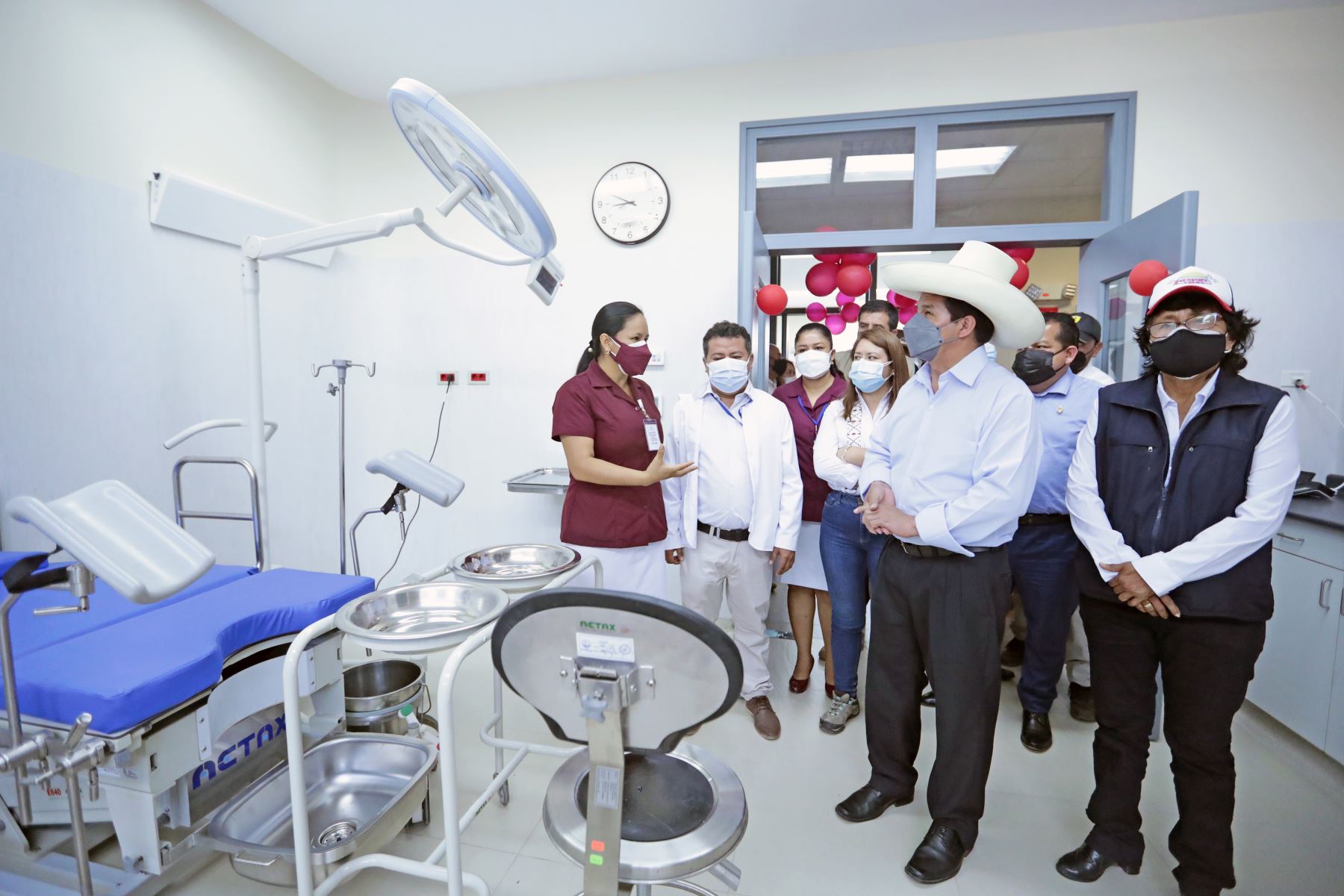 El presidente Pedro Castillo supervisa servicio de atención del Hospital de Picota. Foto: ANDINA/ Prensa Presidencia