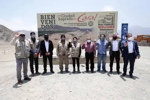 La ministra de Cultura, Gisela Ortiz, visitó la Ciudad Sagrada de Caral. Foto: ANDINA/Difusión