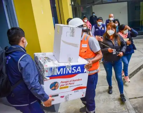 La región Áncash recibió un nuevo lote con más de 100,000 dosis de vacunas contra el covid-19 para continuar con proceso de inmunización. ANDINA/Difusión