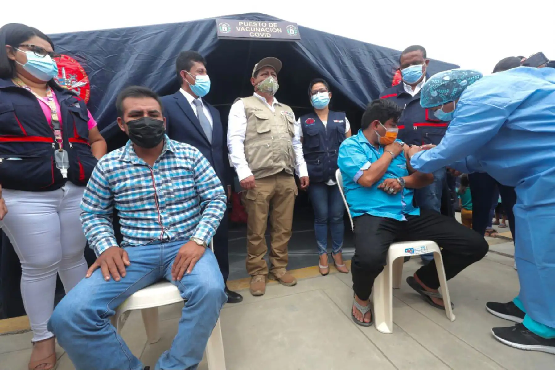 El ministro Walter Ayala estuvo hoy en Zarumilla, Tumbes. ANDINA/difusión.