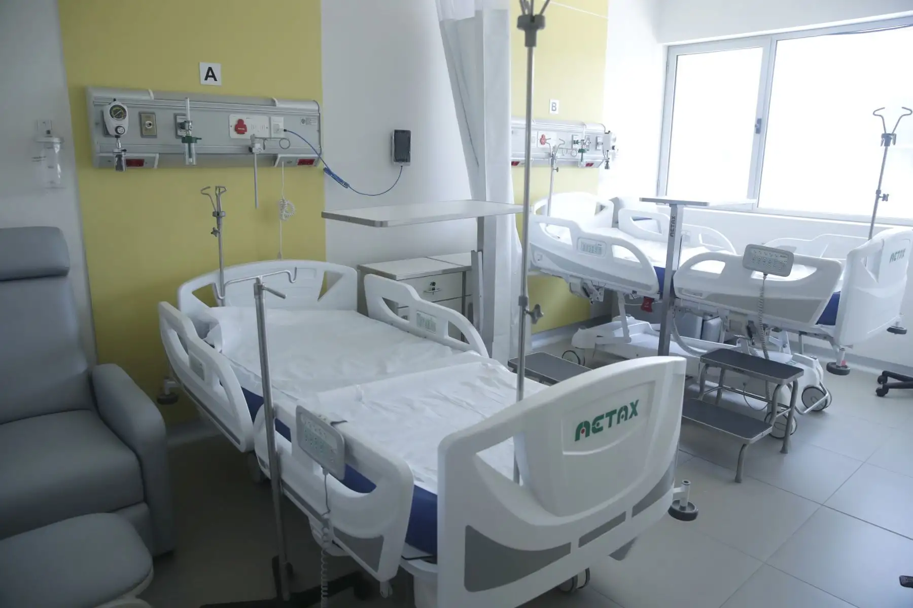 El presidente Pedro Castillo inspeccionó las instalaciones del nuevo Hospital de la Policía Nacional "Luis N. Sáenz", obra que beneficiará a la familia policial del país.Foto: ANDINA/Prensa Presidencia