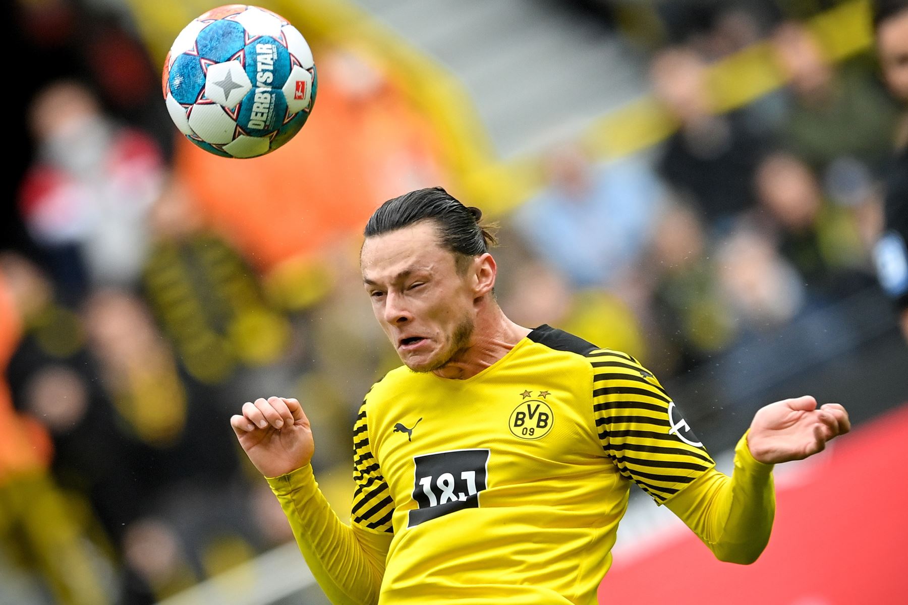 Nico Schulz del Dortmund en acción durante el partido de la Bundesliga. Foto: EFE