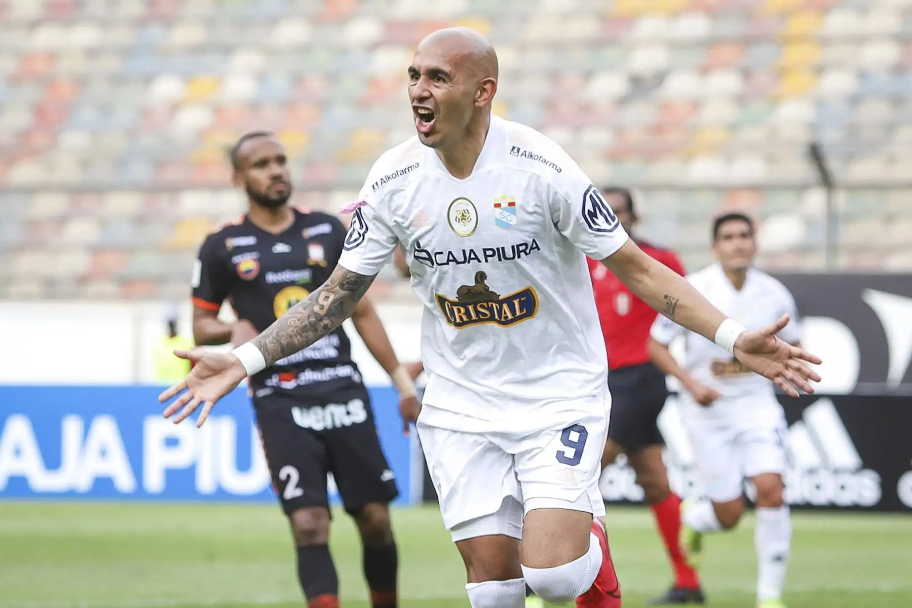 Sporting Cristal venció 1-0 a Ayacucho F.C. por la Fase 2 de la Liga 1 en un encuentro jugado en el estadio Monumental. Foto: FPF