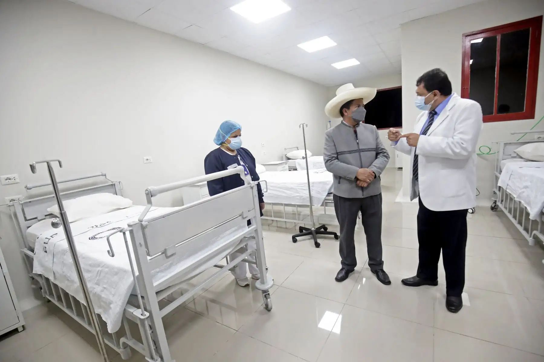 Presidente Pedro Castillo inaugura Centro Oxigenoterapia de alto flujo en el Hospital Loayza. Foto: ANDINA/Prensa Presidencia