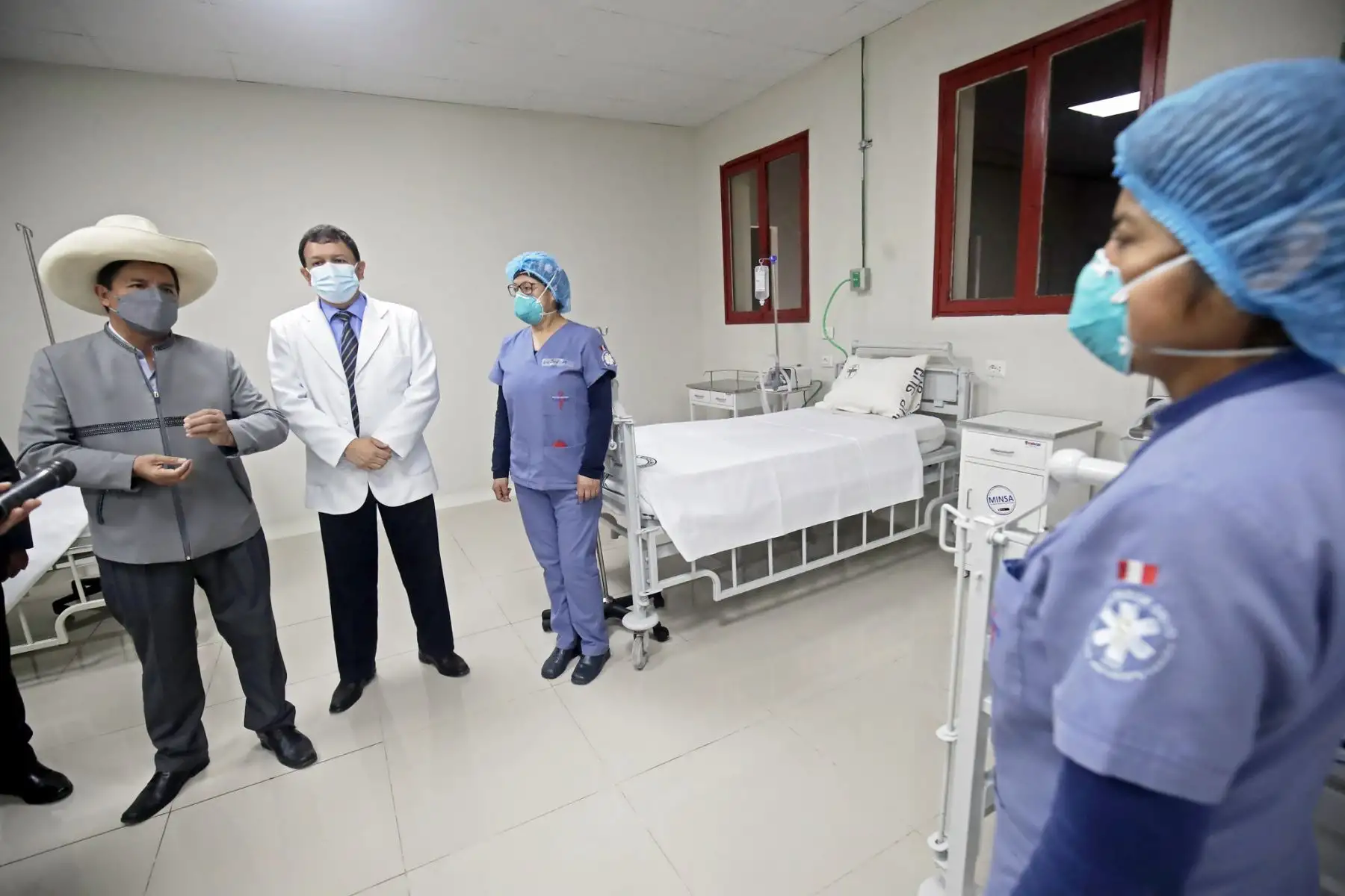 Presidente Pedro Castillo inaugura Centro Oxigenoterapia de alto flujo en el Hospital Loayza. Foto: ANDINA/Prensa Presidencia