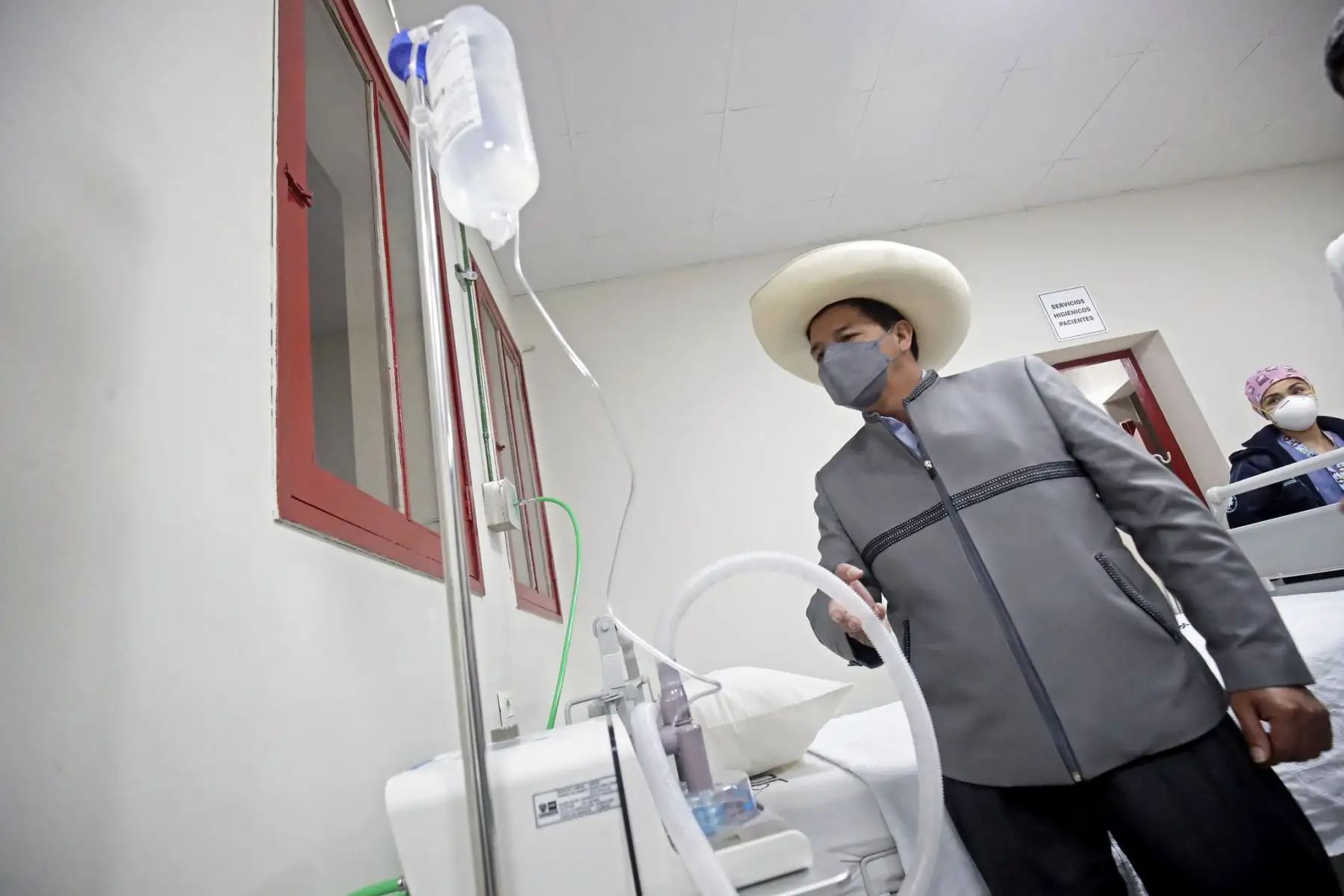 Presidente Pedro Castillo inaugura Centro Oxigenoterapia de alto flujo en el Hospital Loayza. Foto: ANDINA/Prensa Presidencia
