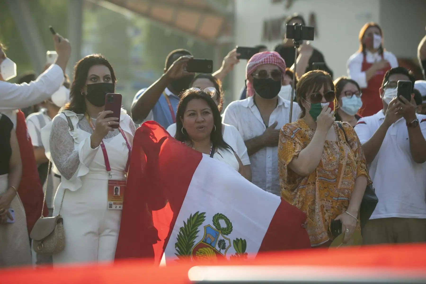 El pabellón de Perú fue inaugurado por la Comisaria General de nuestro país ante la Expo, Amora Carbajal, en presencia de representantes oficiales de distintos pabellones de otros países, y del director internacional de la Expo 2020 Dubái, Adriano Konialidis. Foto: ANDINA/Carla Patiño