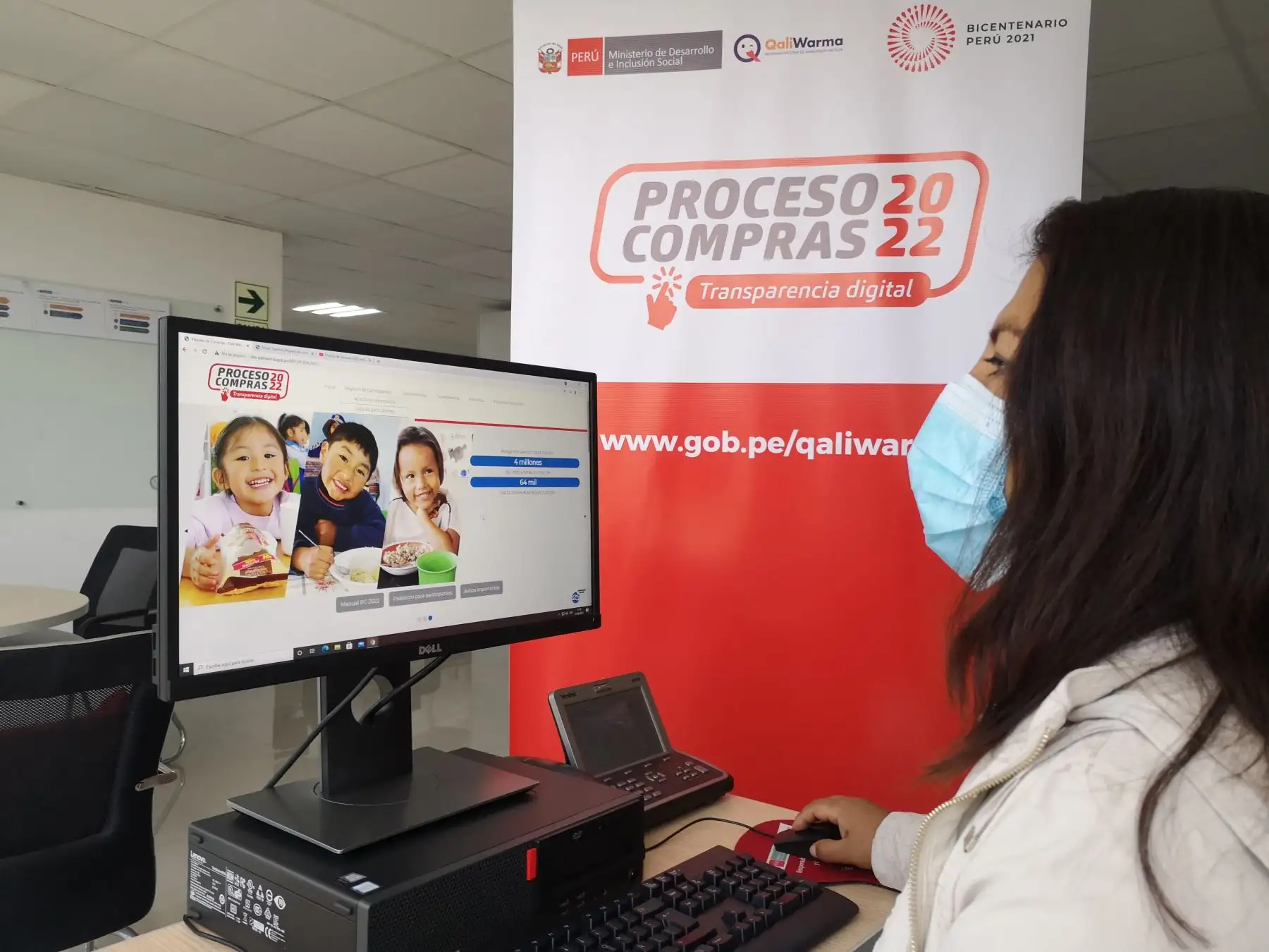 Qali Warma inició hoy la primera convocatoria para el proceso de compras electrónico 2022 y hasta la fecha ya hay más de 600 empresas interesadas en participar de proceso. ANDINA/Difusión