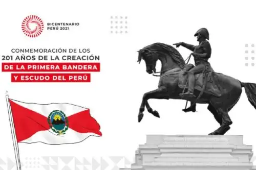 Una réplica de la primera bandera peruana será izada en la plaza de Armas de Pisco y recorrerá las calles de la provincia este jueves 21 de octubre, al conmemorarse los 201 años de la creación de este símbolo patrio por parte del libertador José de San Martín.