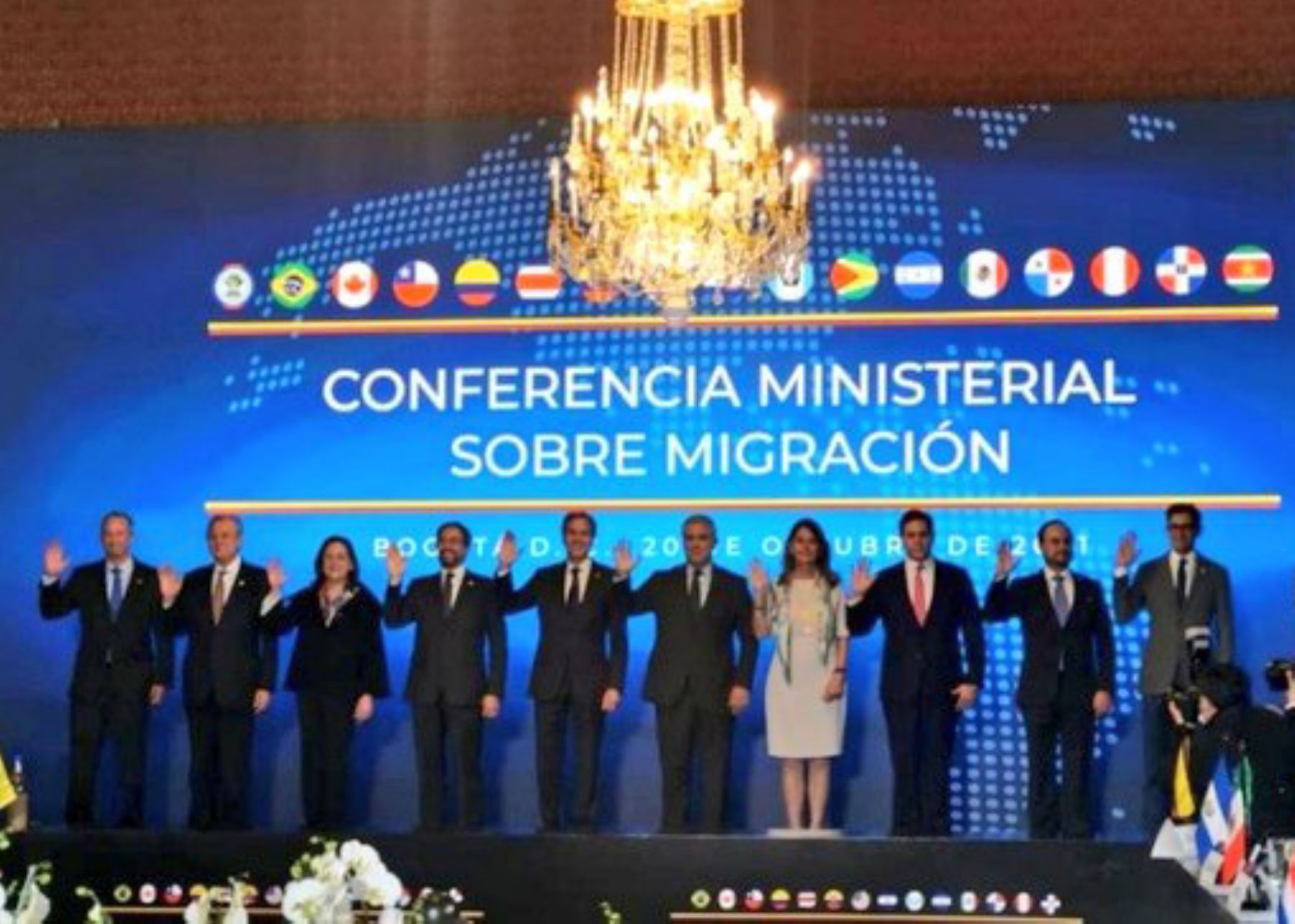 Canciller Oscar Maúrtua participó en Conferencia Ministerial sobre Migración.