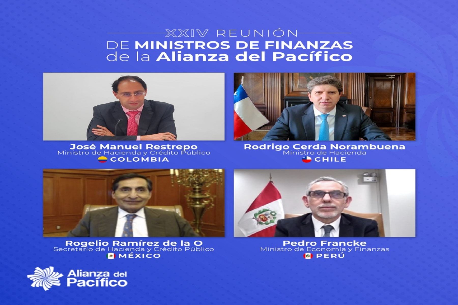 Ministros de Finanzas de la Alianza del Pacífico.