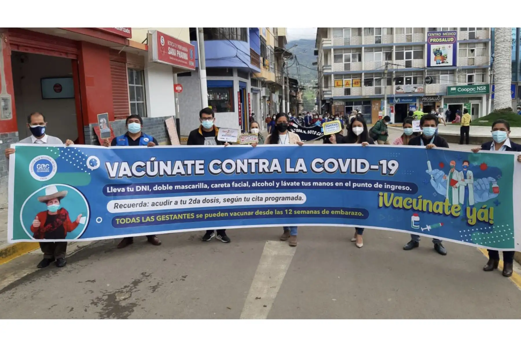 Pasacalle recorrió las vías más transitadas de la ciudad de Chota, región Cajamarca. Foto: ANDINA/Difusión