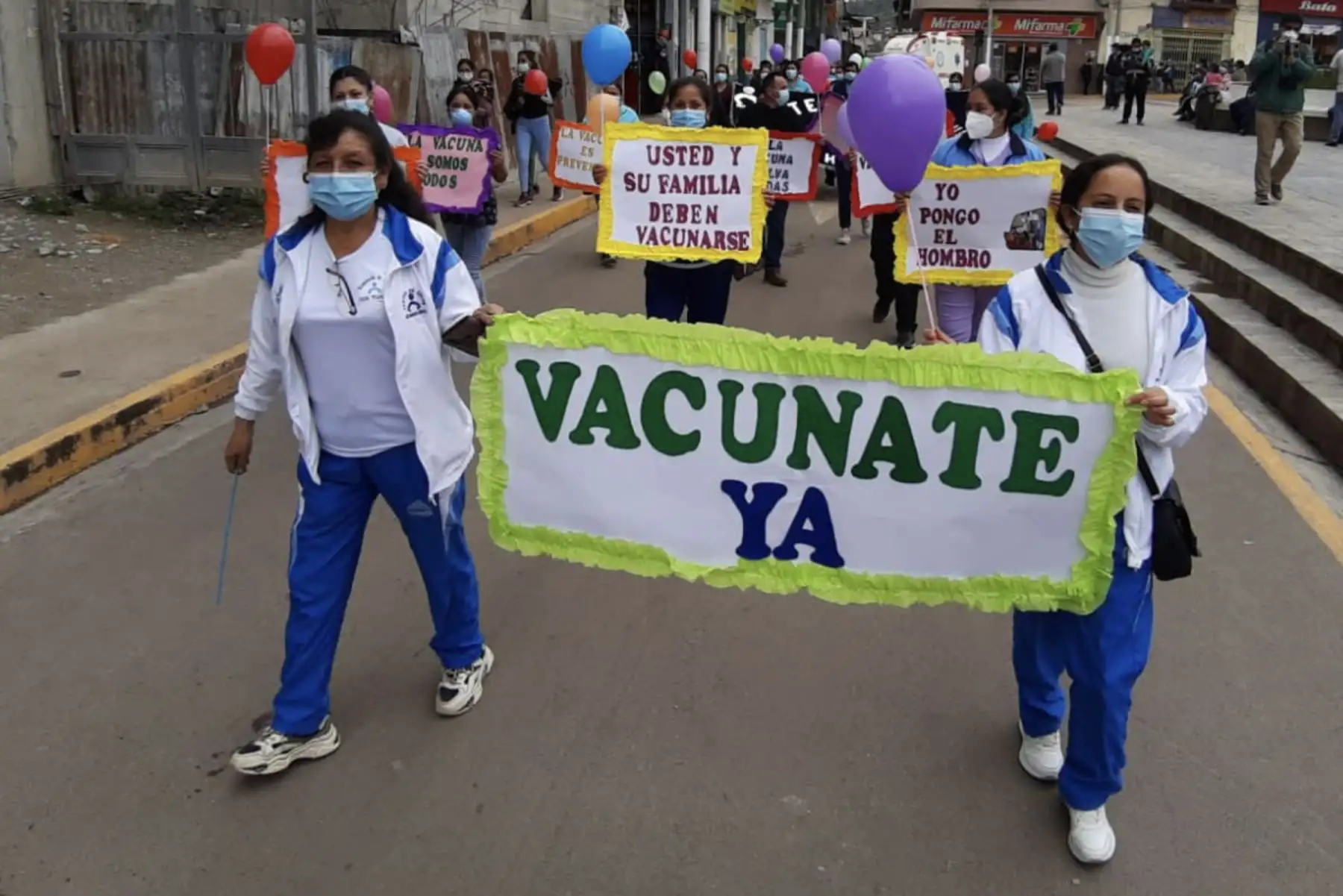 Pasacalle recorrió las vías más transitadas de la ciudad de Chota, región Cajamarca. Foto: ANDINA/Difusión