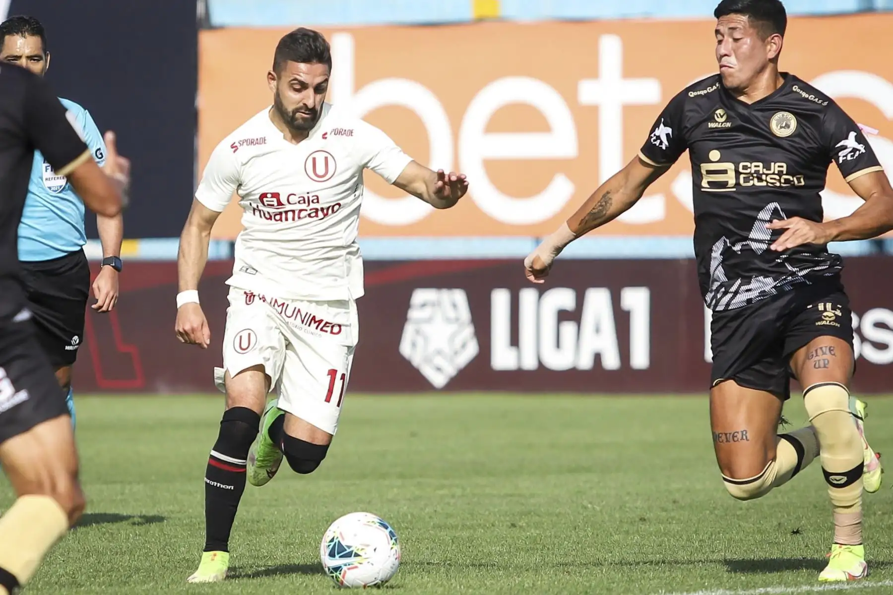 Universitario enfrenta a Cusco F.C en el estadio Alberto gallardo por la Fase 2 de la Liga 1. Foto: FPF