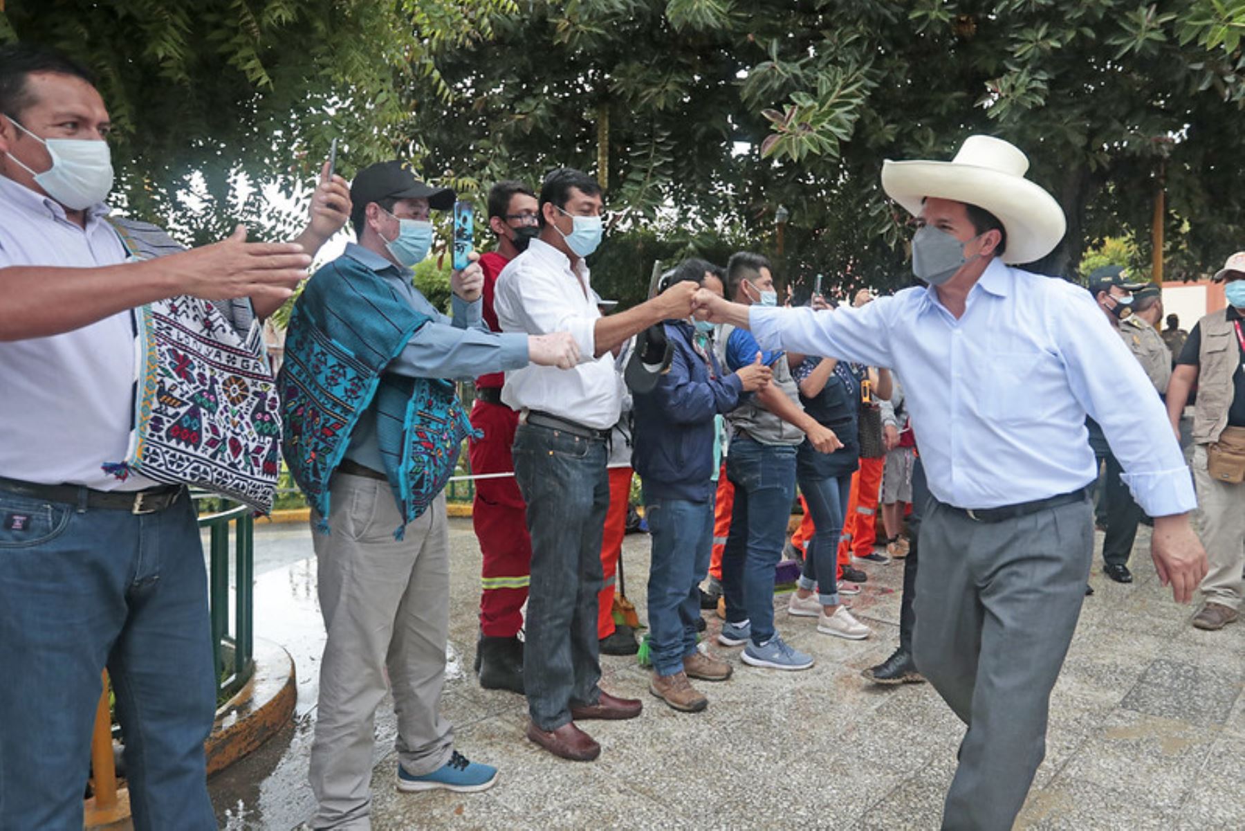 Presidente de la República, Pedro Castillo, sostuvo encuentro con la población del distrito de Bagua Grande, provincia de Utcubamba, región Amazonas. Foto: ANDINA/Prensa Presidencia