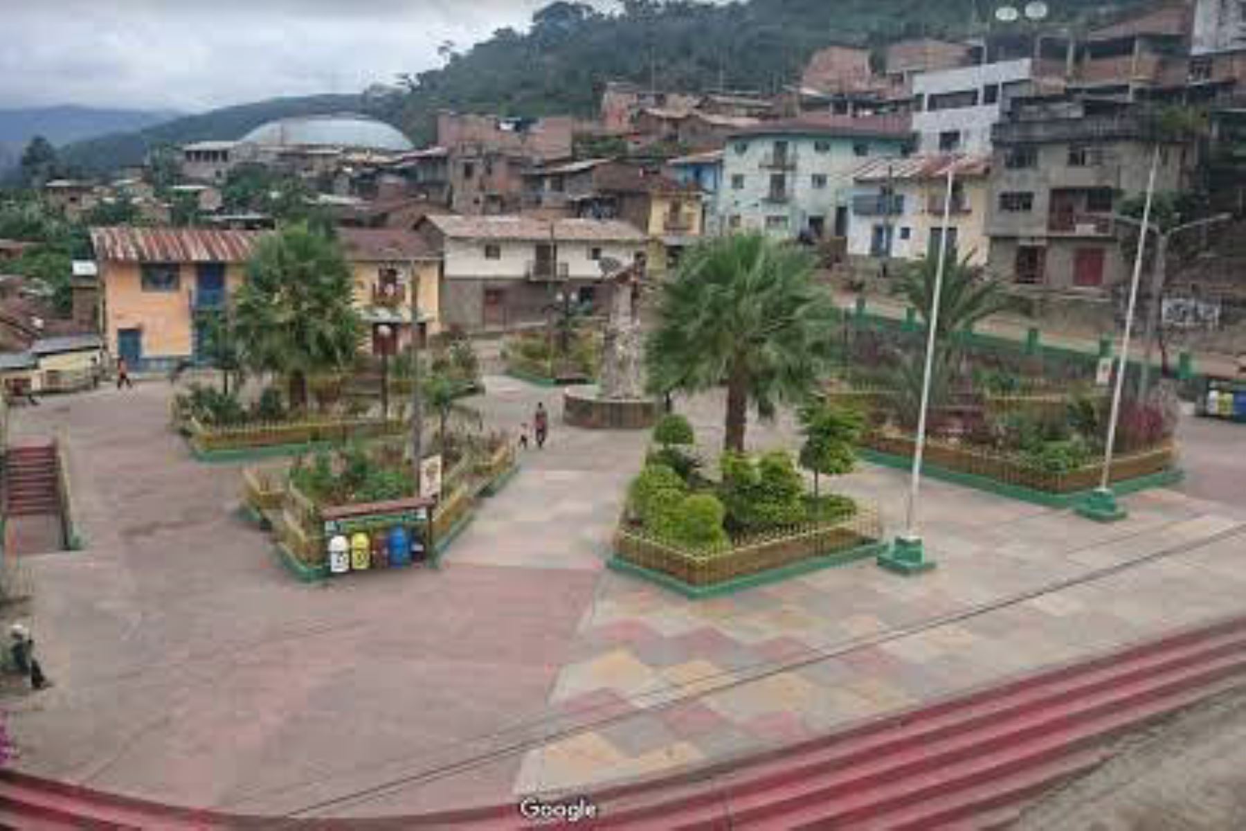 Plaza del distrito de San Juan del Oro, en la selva de la región Puno. Foto: ANDINA/difusión.
