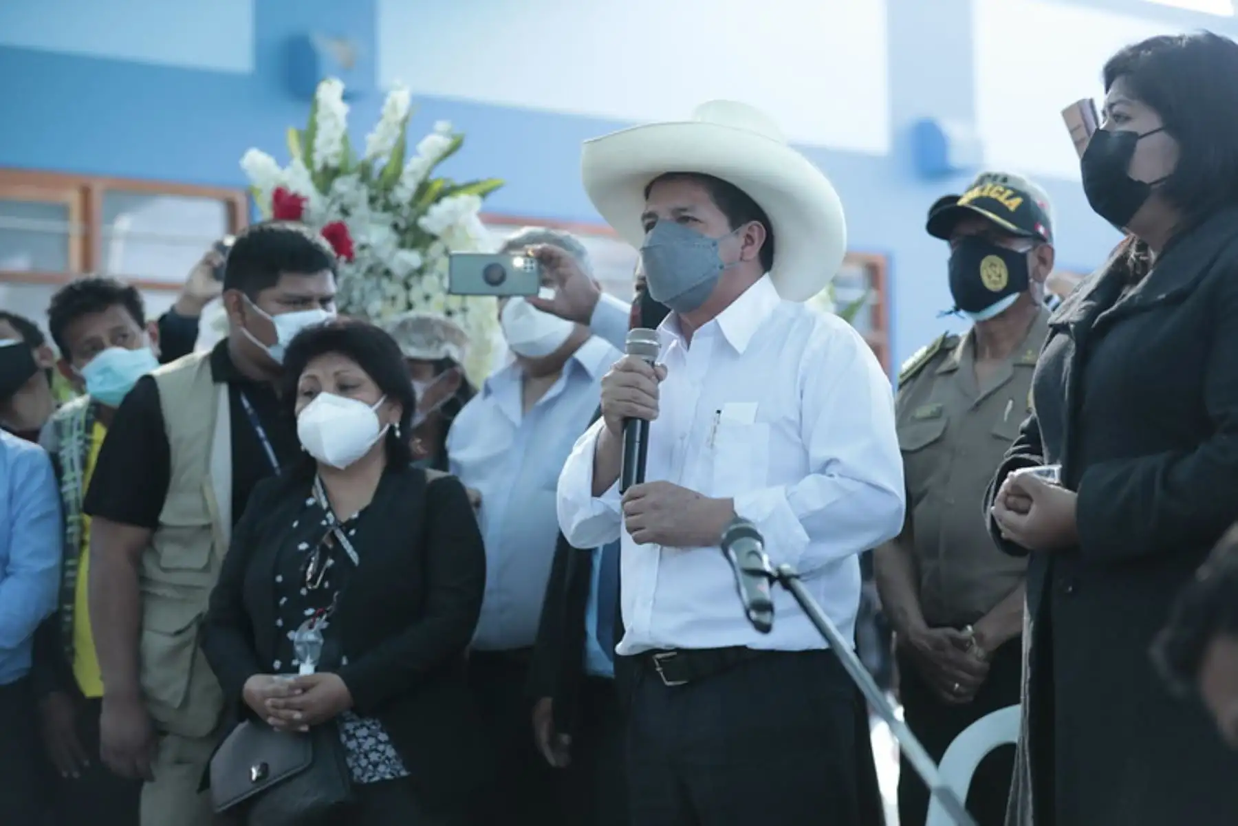Presidente de la República, Pedro Castillo, viajó a la región Tacna para asistir al velorio del congresista Fernando Herrera. Foto: ANDINA/Prensa Presidencia