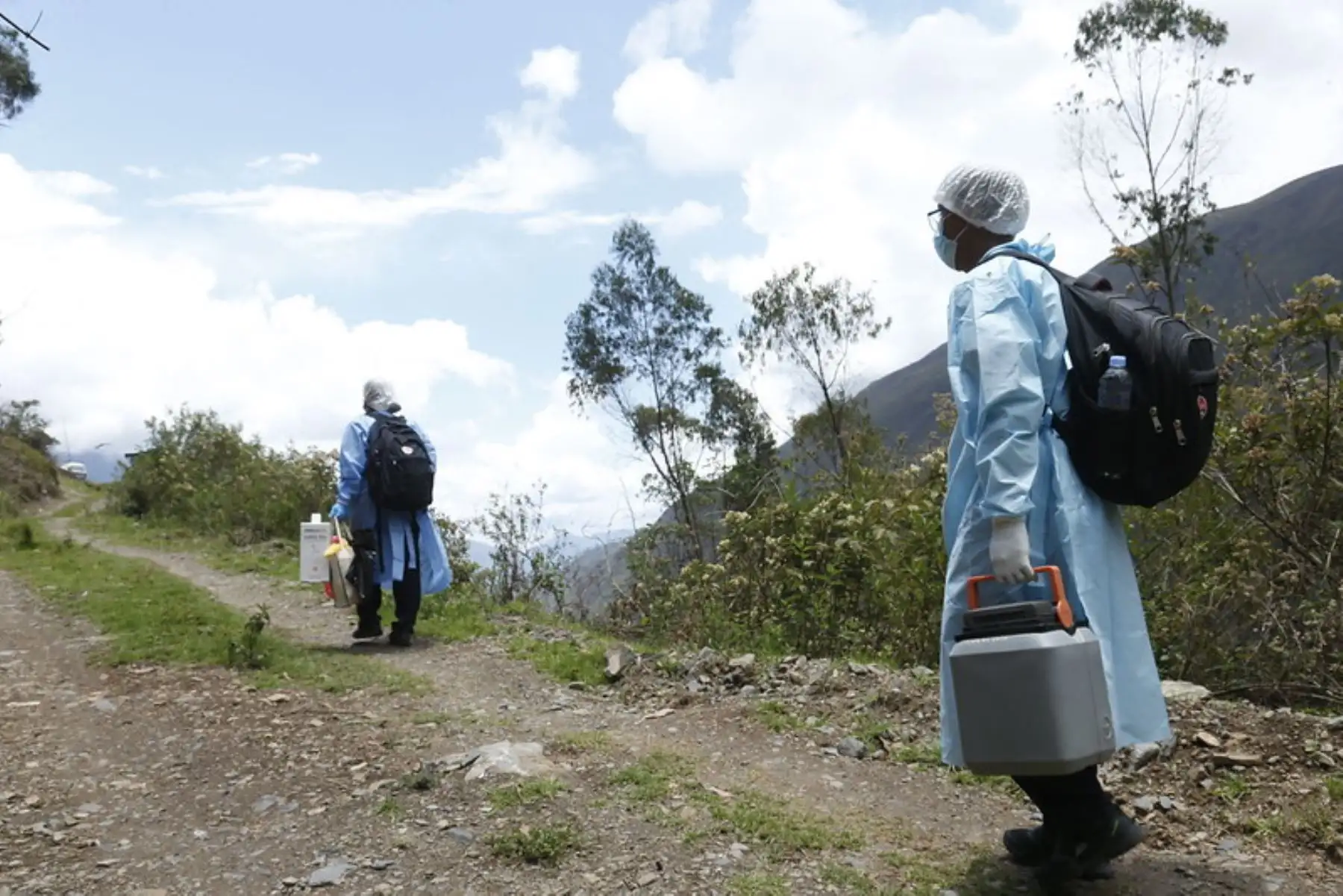 El Centro de Salud de la provincia de Rodríguez de Mendoza ha quedado prácticamente colapsado.ANDINA/Difusión