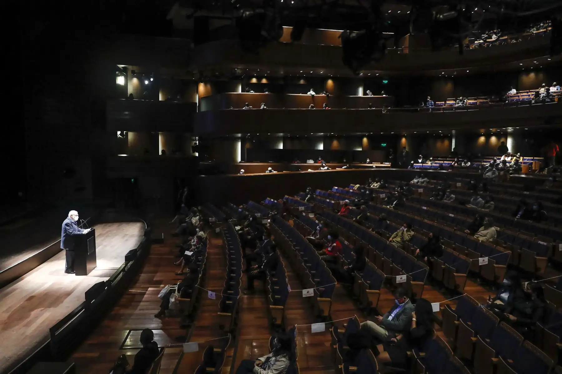 El Ministerio de Cultura organizó el concierto sinfónico Mujeres del Bicentenario en homenaje a Victoria Santa Cruz, a cargo de la Orquesta Sinfónica Nacional del Perú y el Coro Nacional del Perú en el Gran Teatro Nacional. Foto: ANDINA/Renato Pajuelo