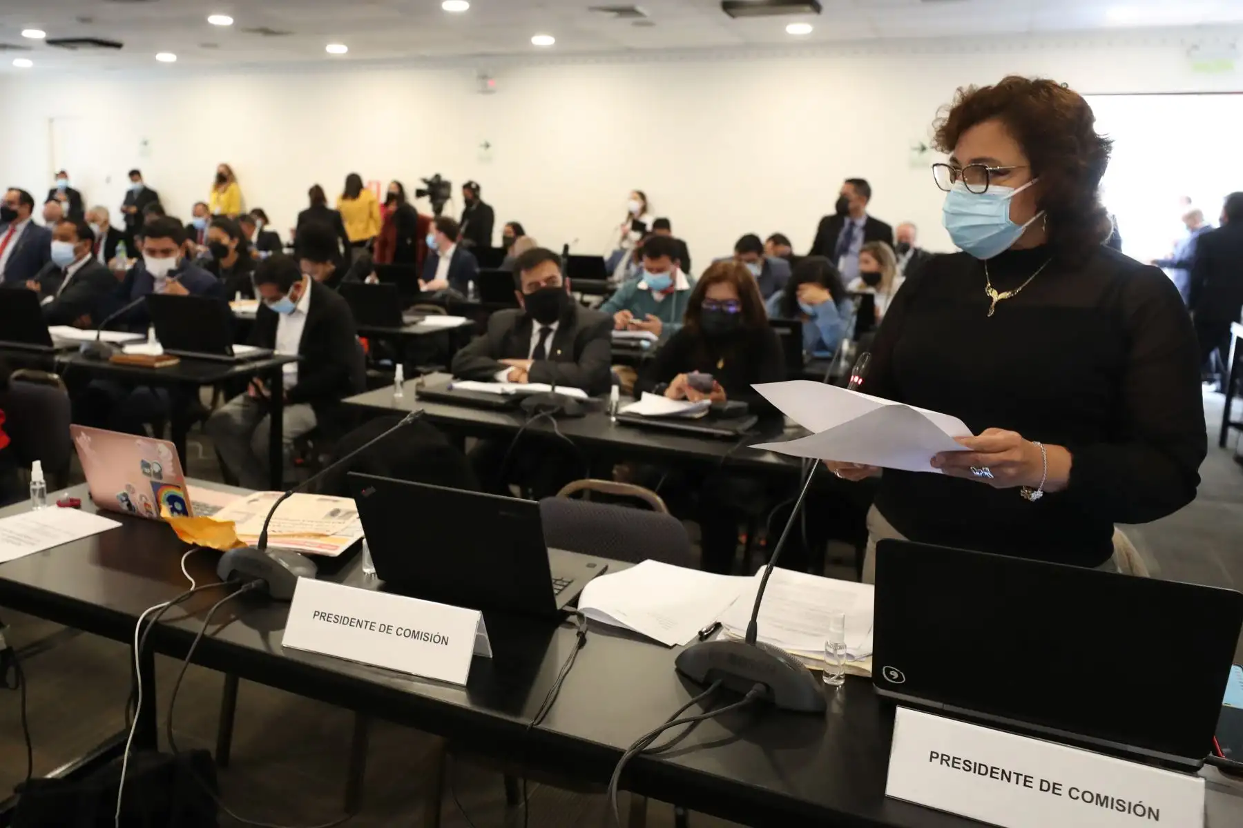 El primer pleno descentralizado en la región Cajamarca se desarrolla bajo la presidencia de María del Carmen Alva con la discusión de la agenda pendiente, con temas regionales y nacionales. Foto: ANDINA/Congreso