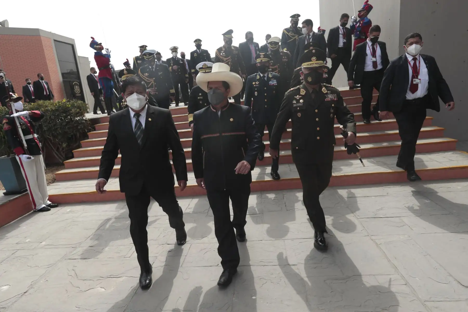 Presidente Pedro Castillo, inaugura el VIII Salón Internacional de Tecnología para la Defensa y Prevención de Desastres- SITDEF PERÚ 2021. Foto: ANDINA/ Prensa Presidencia
