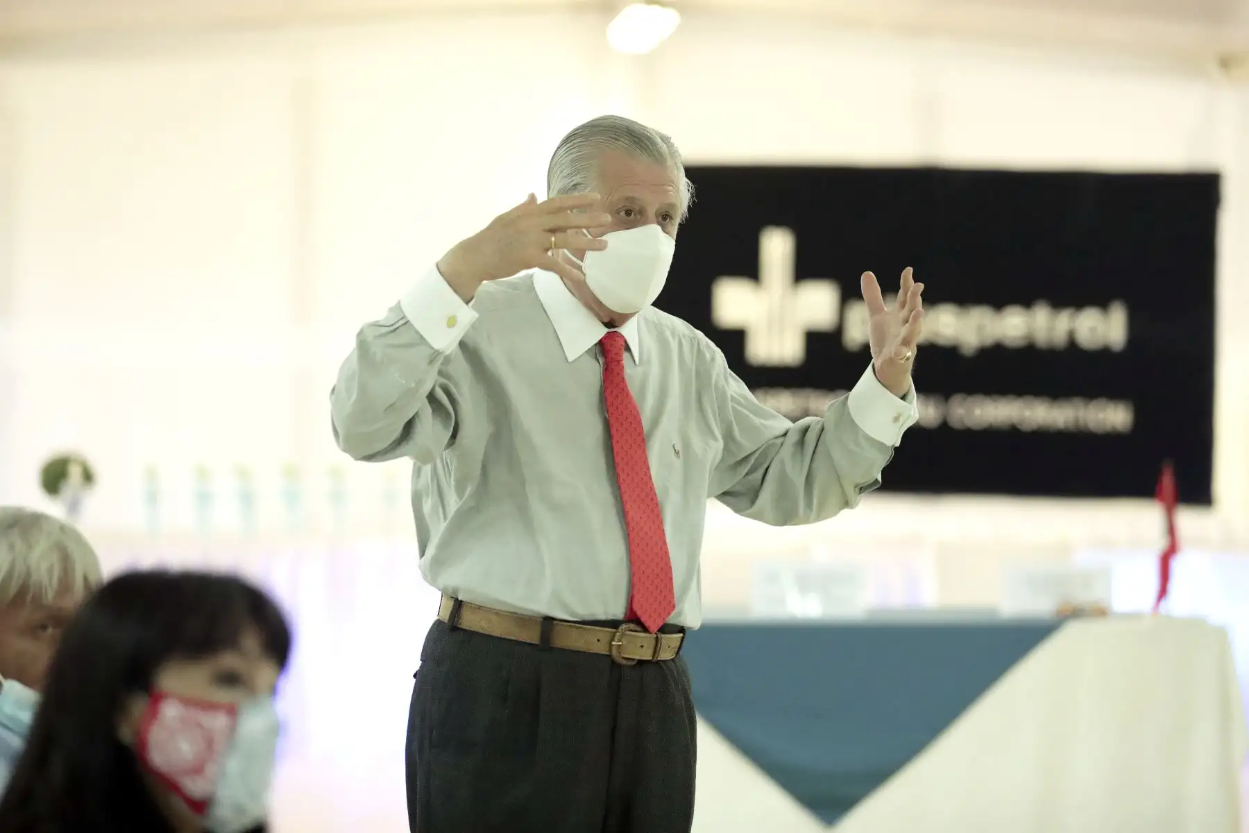 Presidente de la República, Pedro Castillo, realiza sobrevuelo y visita el yacimiento gasífero del consorcio Camisea en la región Cusco.
Foto: Presidencia Perú