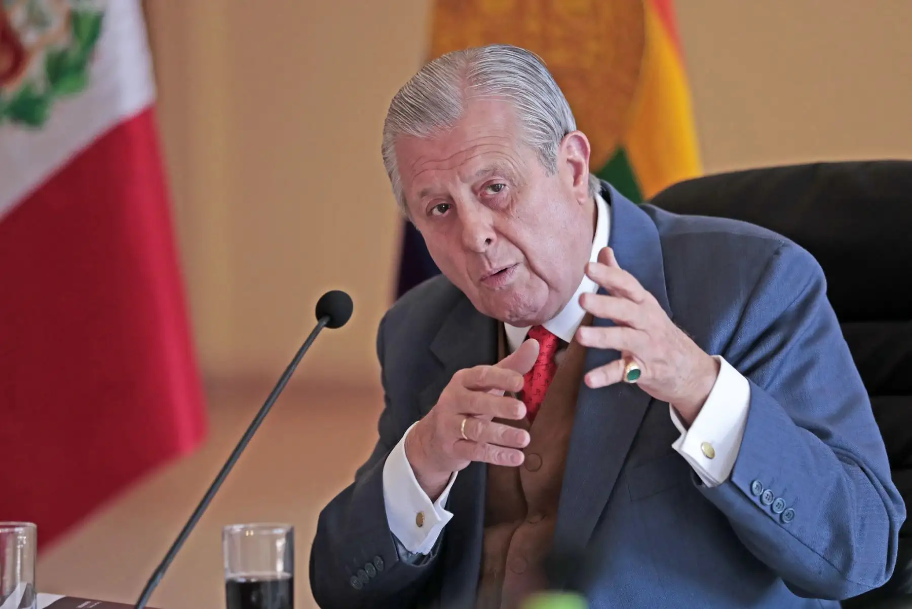 El jefe de Estado, Pedro Castillo, junto con la titular de la PCM, Mirtha Vásquez, preside una nueva sesión del Consejo de Ministros, que se realiza en la región Cusco. Participa canciller Óscar Maúrtua. Foto: ANDINA/Presidencia