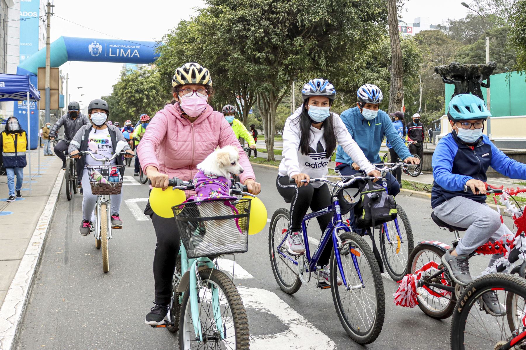 Este domingo 31 de octubre la población limeña podrá disfrutar de una mañana de paseo en bicicleta con la familia en el Centro de Lima. ANDINA/ Municipalidad de Lima