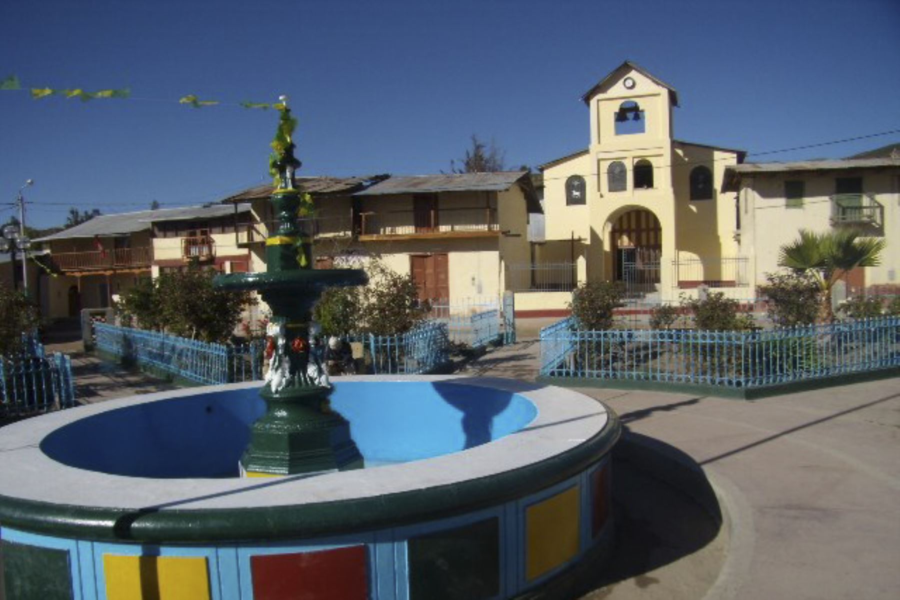 Plaza del distrito de Pullo, en la región Ayacucho. Foto: internet/medios