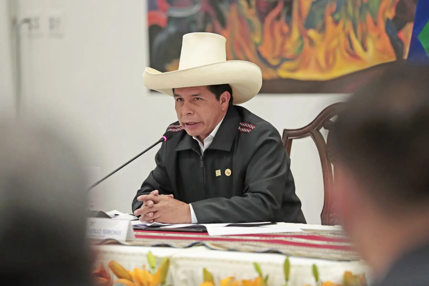 El presidente de la República, Pedro Castillo, junto a su homólogo boliviano, Luis Arce, participan del VI Gabinete Binacional que se desarrolla en la ciudad de La Paz. Foto: ANDINA/Prensa Presidencia