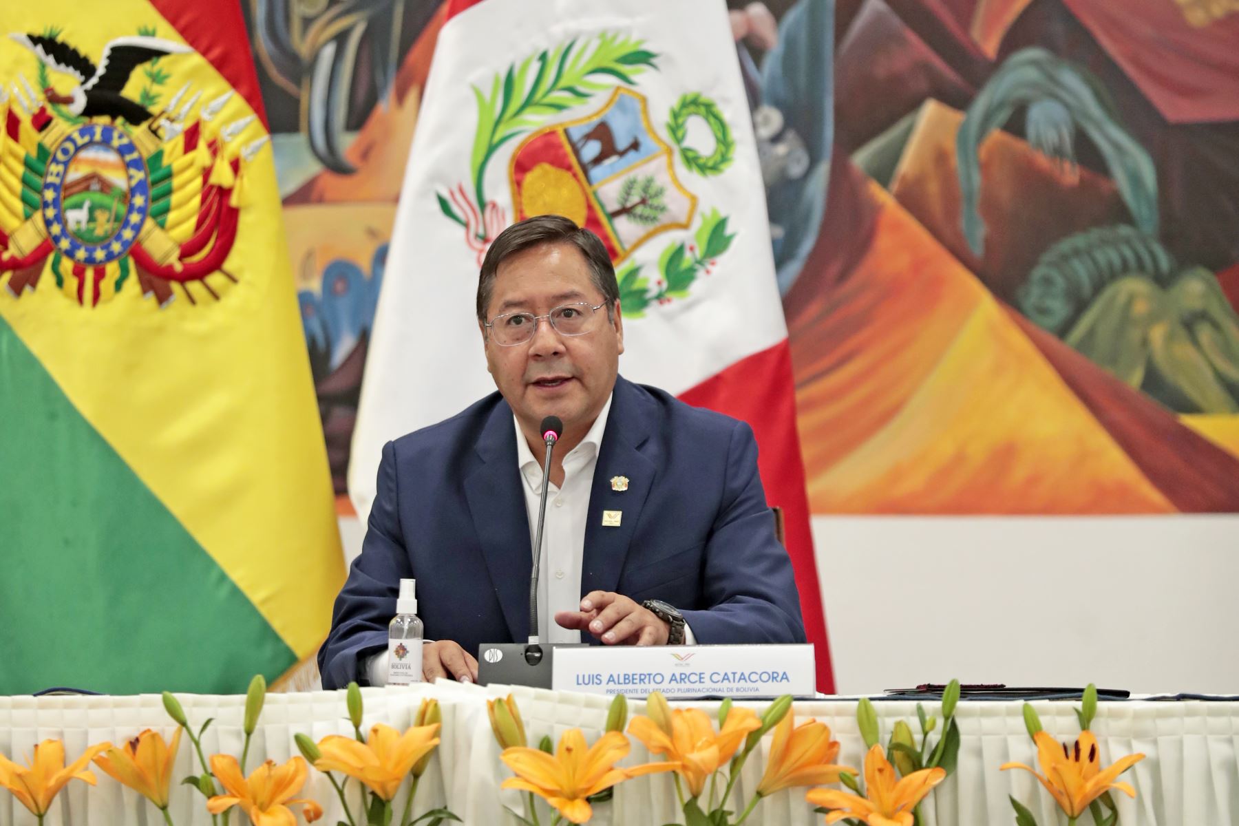 Luis Arce, presidente de Bolivia, en imagen de archivo (octubre de 2021). Foto: ANDINA/Prensa Presidencia