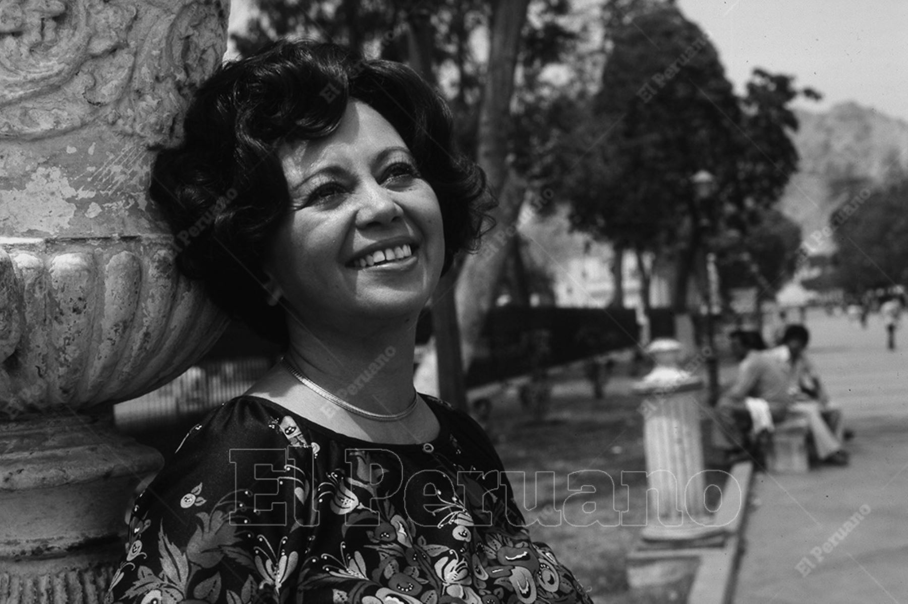 Teresita Velásquez, la "Emperatriz de la Canción Criolla" (1980). Foto: Archivo Histórico de El Peruano