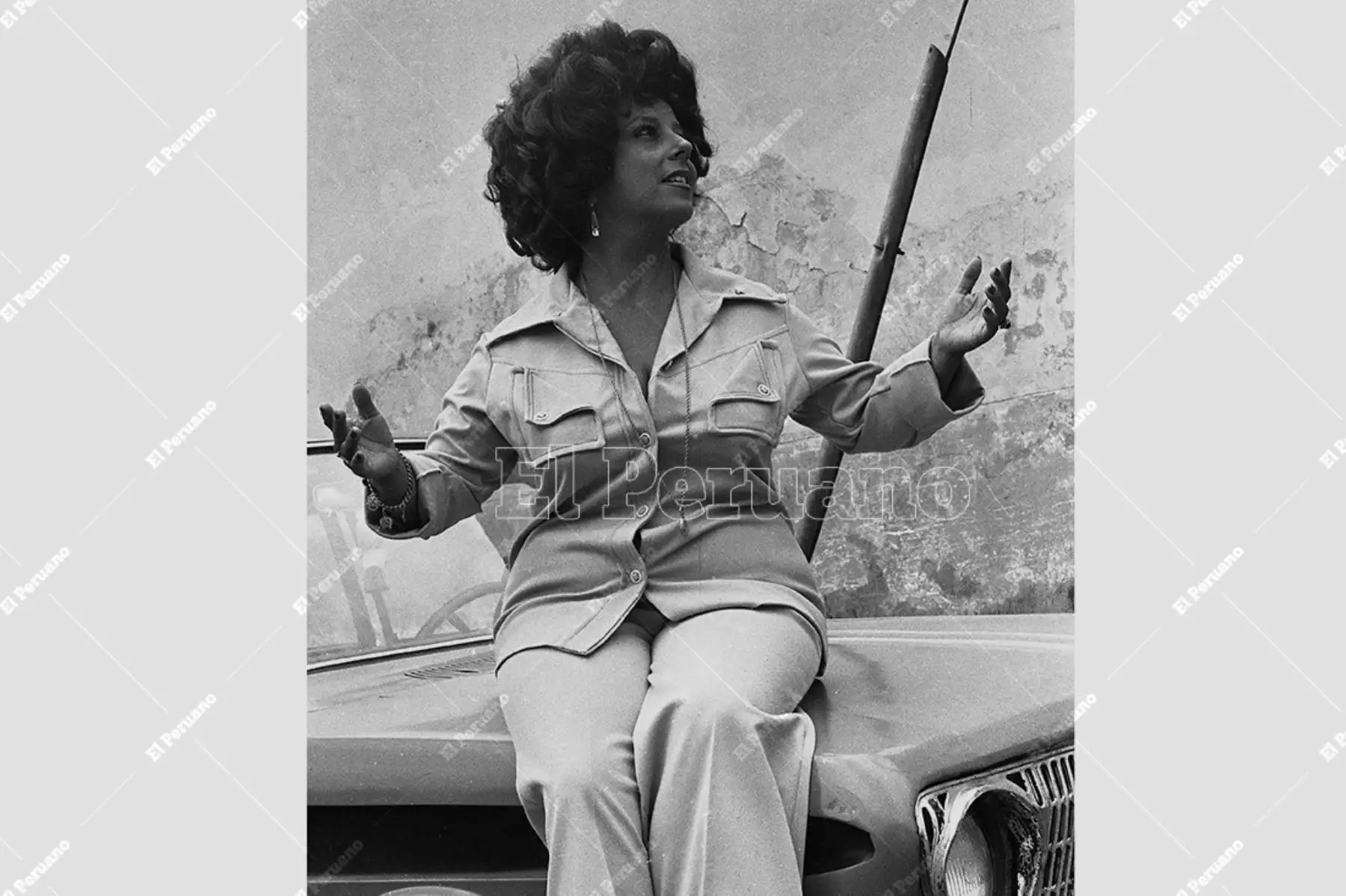 Nedda Huambachano, la "Voz y Sentimiento del Perú" (1975). Foto: Archivo Histórico de El Peruano